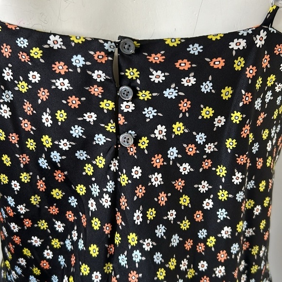 ATM ANTHONY THOMAS MELILLO Gathered floral print silk crepe de chine camisole M - Picture 9 of 15